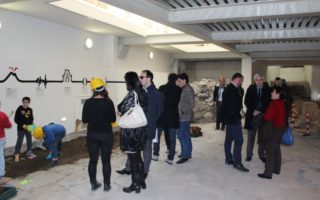 inaugurazione dello scavo simulato